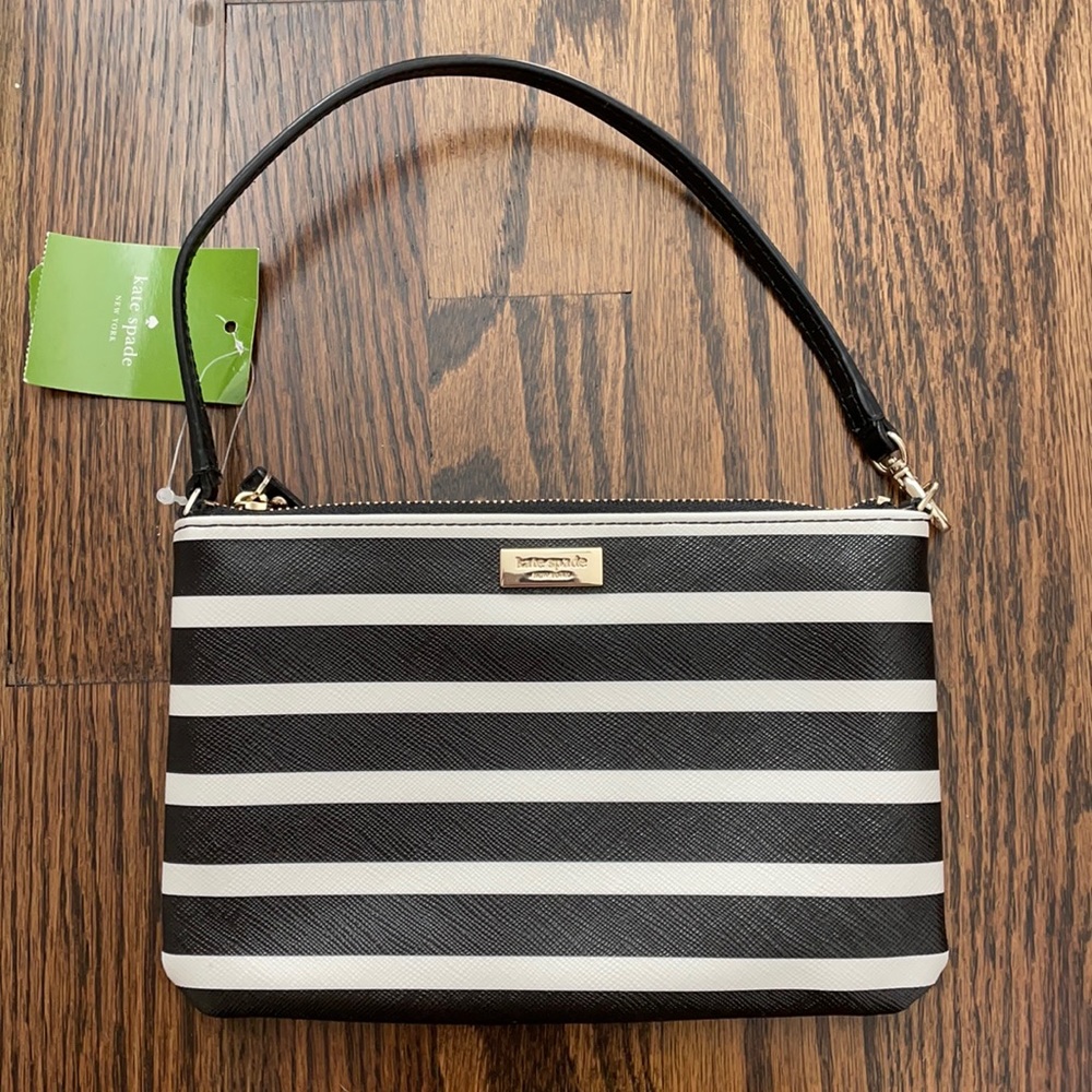 Kate Spade Black & White Lolly Bag